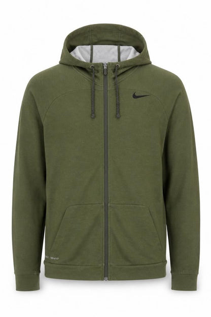 Nike Men's Green Dri-FIT Full Zip Hoodie Size M