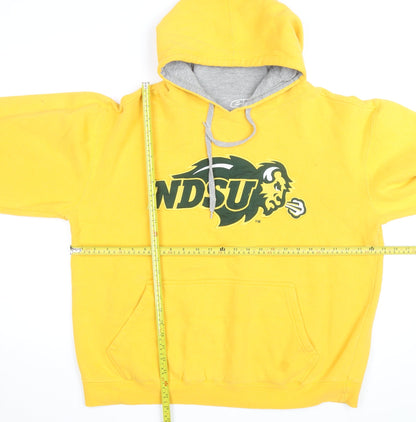 G2 Chill Gear Men's Yellow XL Pullover Hoodie NDSU Bison Graphic