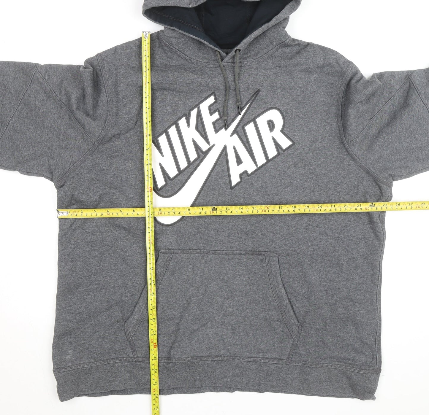 Nike Men’s Grey 2XL Pullover Hoodie Fleece Sportswear