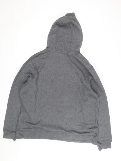 Nike Men’s Grey 2XL Pullover Hoodie Fleece Sportswear