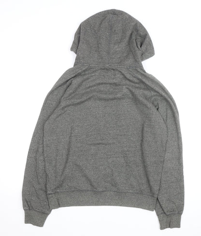 Beaver Canoe Men's Grey Pullover Hoodie Medium Fleece Logo Outdoor
