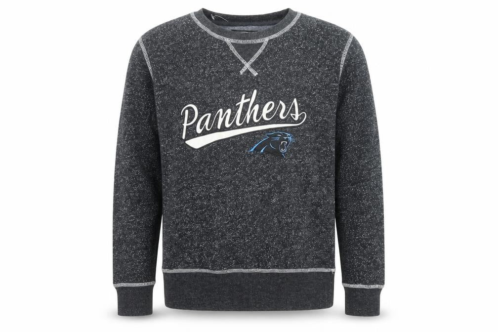 OTS Men's Grey Panthers Graphic Crew Neck Sweatshirt Size S