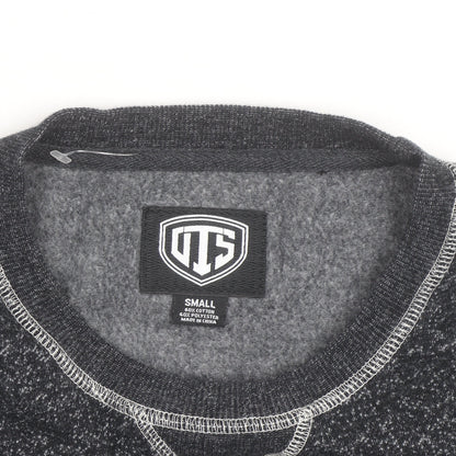 OTS Men's Grey Panthers Graphic Crew Neck Sweatshirt Size S
