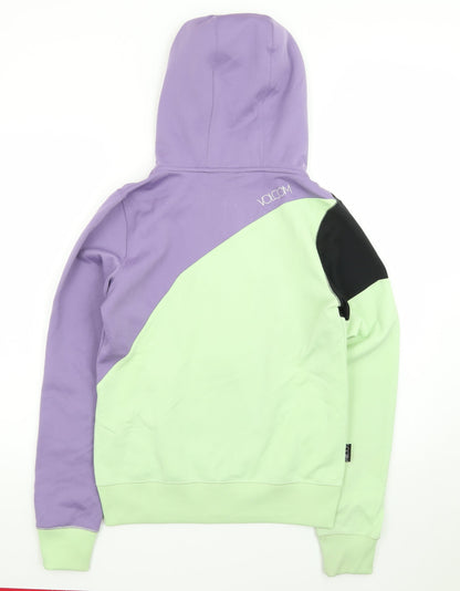 Volcom Men’s Multicolour Full Zip Hoodie S Geometric Fleece