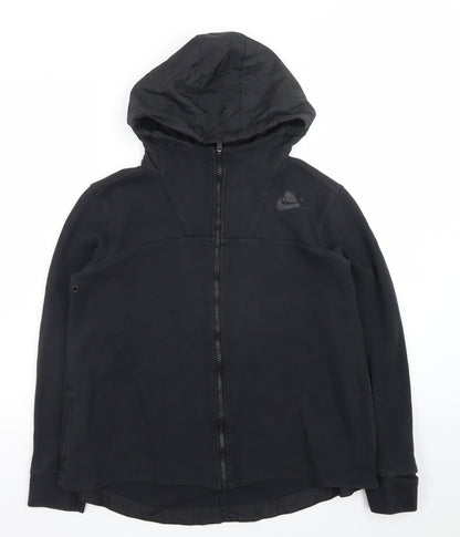 Nike Men's Black Full Zip Hoodie Medium Regular Fit