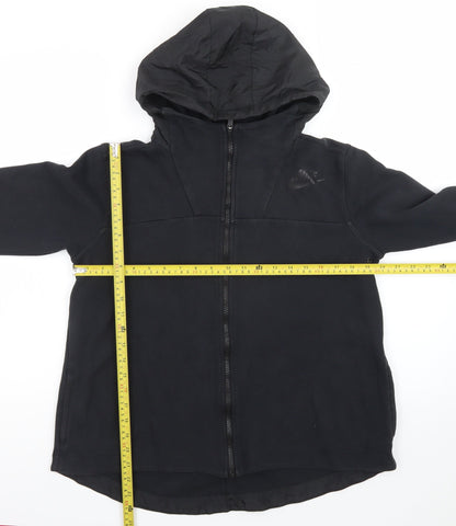 Nike Men's Black Full Zip Hoodie Medium Regular Fit