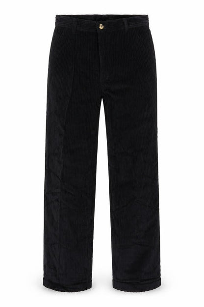 Club Montana Men’s Black Corduroy Trousers Size 30/31 Regular Fit