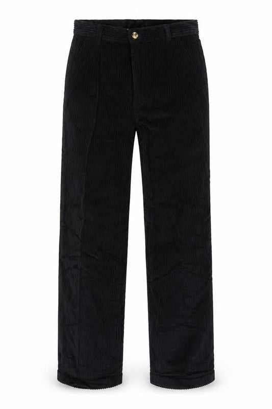 Club Montana Men’s Black Corduroy Trousers Size 30/31 Regular Fit