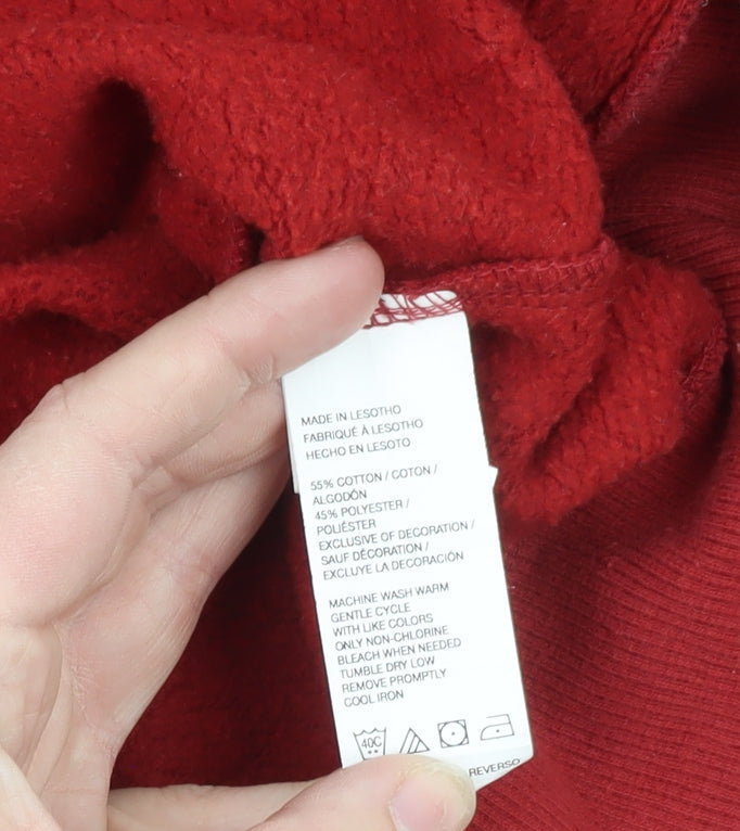 IZOD Men's Red XL Pullover Crew Neck Fleece Sweatshirt