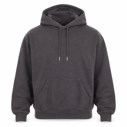 H&M Men’s Black Pullover Hoodie Cotton Blend Size L Casual Comfort