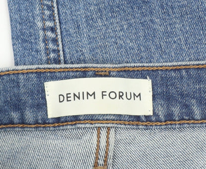 Denim Forum Women's Blue Straight Leg Jeans Size 27