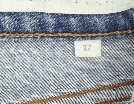 Denim Forum Women's Blue Straight Leg Jeans Size 27
