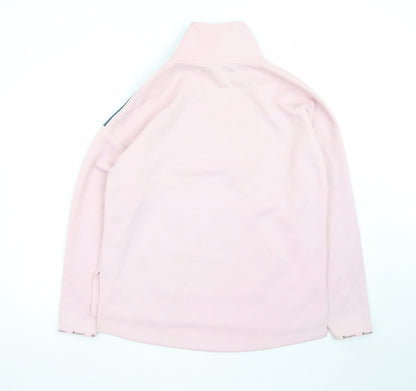Champion Womens Pink Half Zip Pullover Sweatshirt M