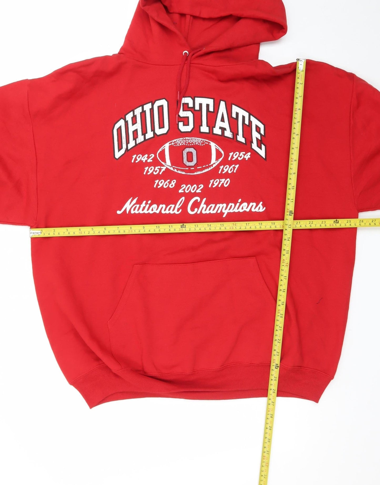 Jerzees Men’s Red Ohio State Pullover Hoodie XL Sports Fleece