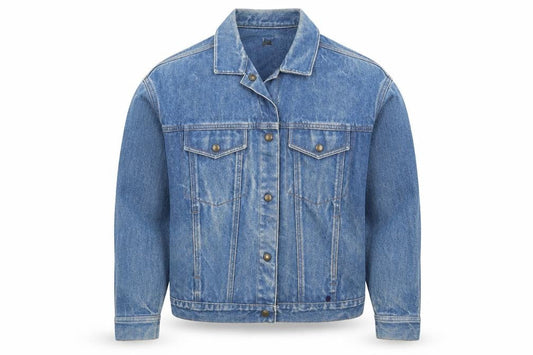 Calvin Mens Blue Denim Button Jacket L Classic 42in Vintage Style