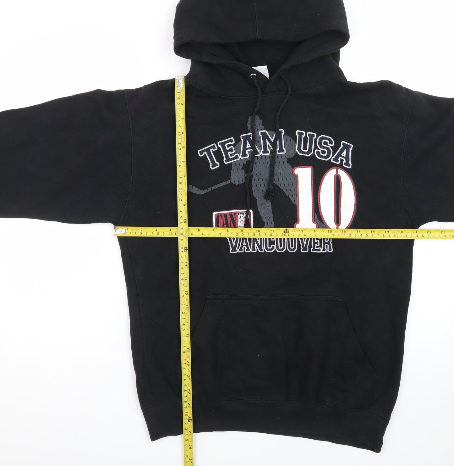 XP Apparel Men's Black Team USA Vancouver Hockey Hoodie Size S