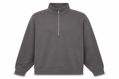 Marks and Spencer Mens Grey 1/2 Zip High Neck Sweatshirt L