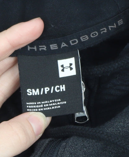 Under Armour Men's Black Small 1/2 Zip Hoodie Fleece Sweatshirt