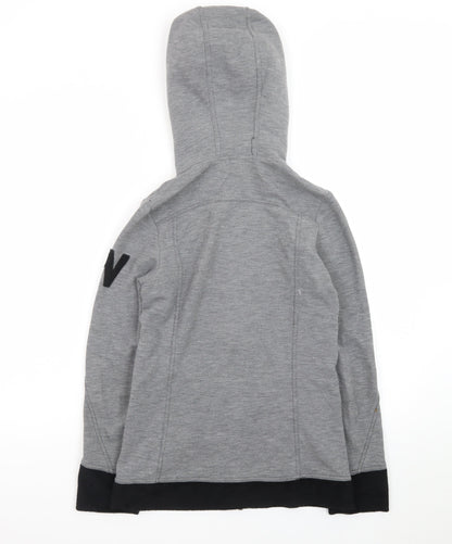 Wedze Men's Grey Full Zip Hoodie XS Winter Fleece