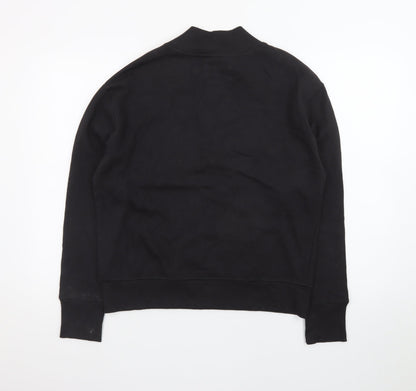 Champion Men's Black Mock Neck Pullover Sweatshirt Size S