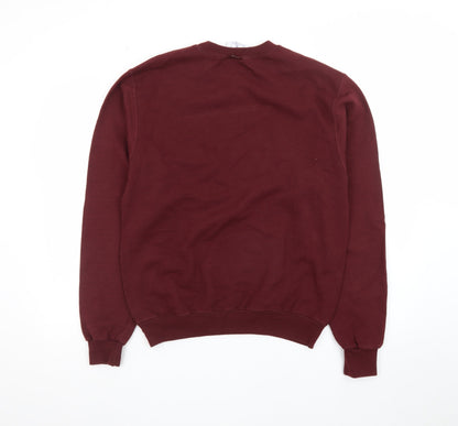 Champion Men's Red Pullover Crew Neck Sweatshirt Size S