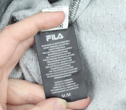 Fila Men's Grey Logo Pullover Sweatshirt Size M
