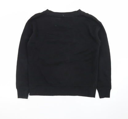 Calvin Klein Jeans Men’s Black Small Logo Pullover Sweatshirt