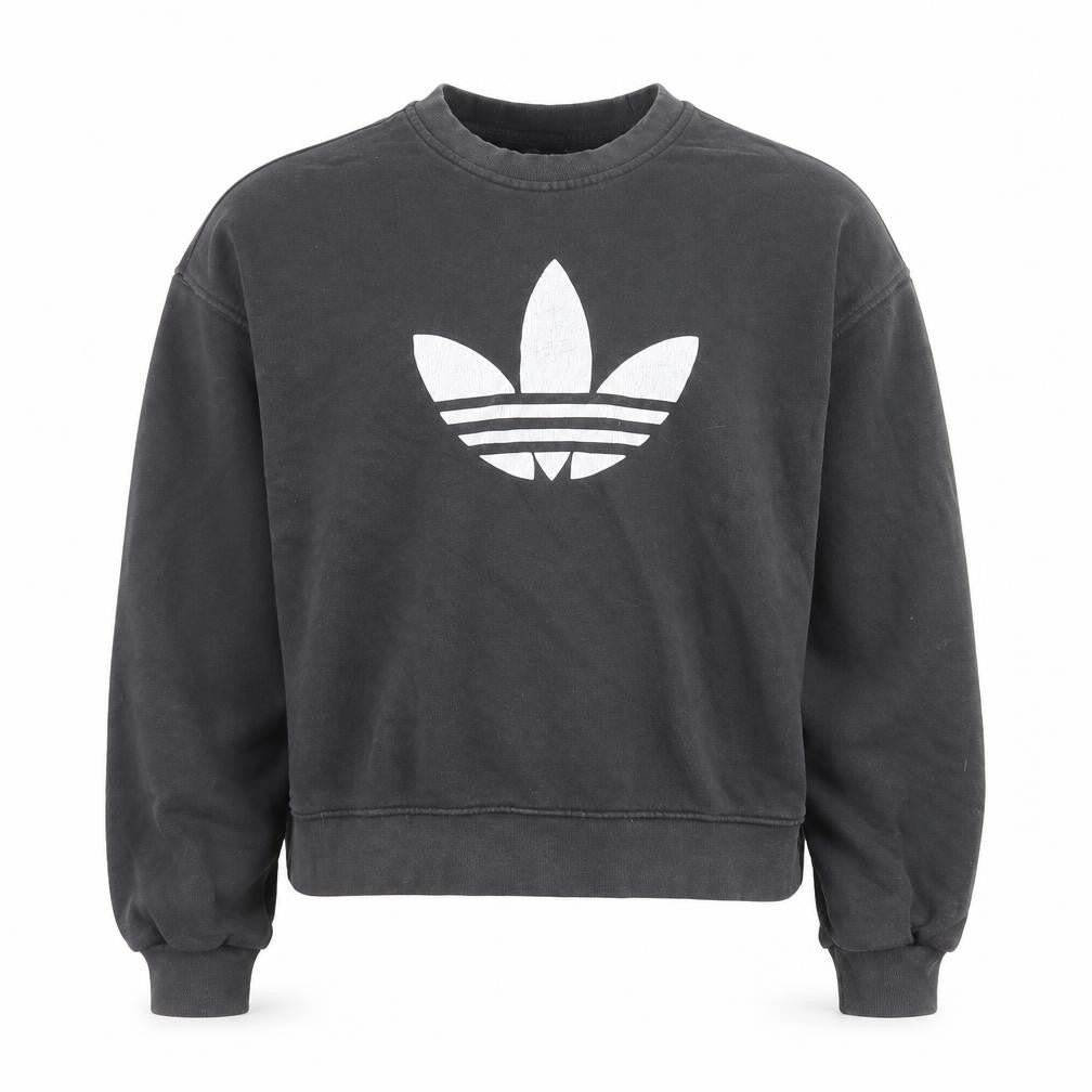 Adidas Men's Black Long Sleeve Crew Neck Sweatshirt Size 34