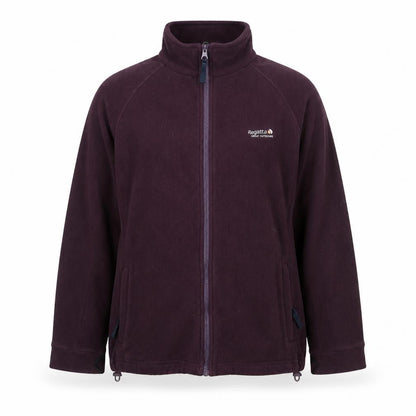Regatta Women’s Purple Fleece Zip Jacket Size 16 Outdoor Full Zip
