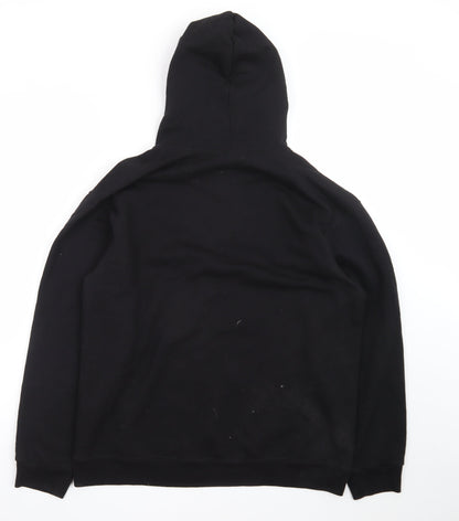NFL Team Apparel Men's Black Carolina Panthers Pullover Hoodie L
