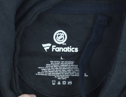 Fanatics Mens Black Sports Graphic Pullover Hoodie Size L