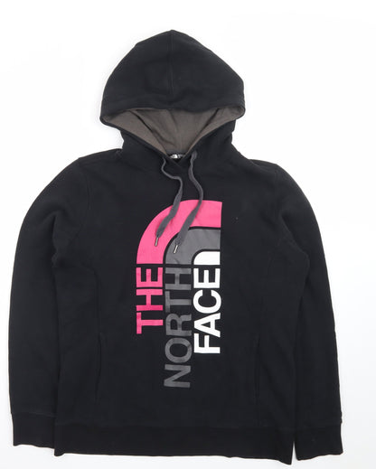 The North Face Womens Black Pullover Hoodie L Logo Hooded Sweatshirt