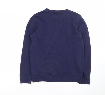 Calvin Klein Jeans Boys Blue Logo Pullover Sweatshirt Size 12 Years
