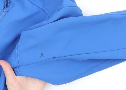INDIGO JEANS CODE Men's Blue Softshell Hooded Jacket Size S