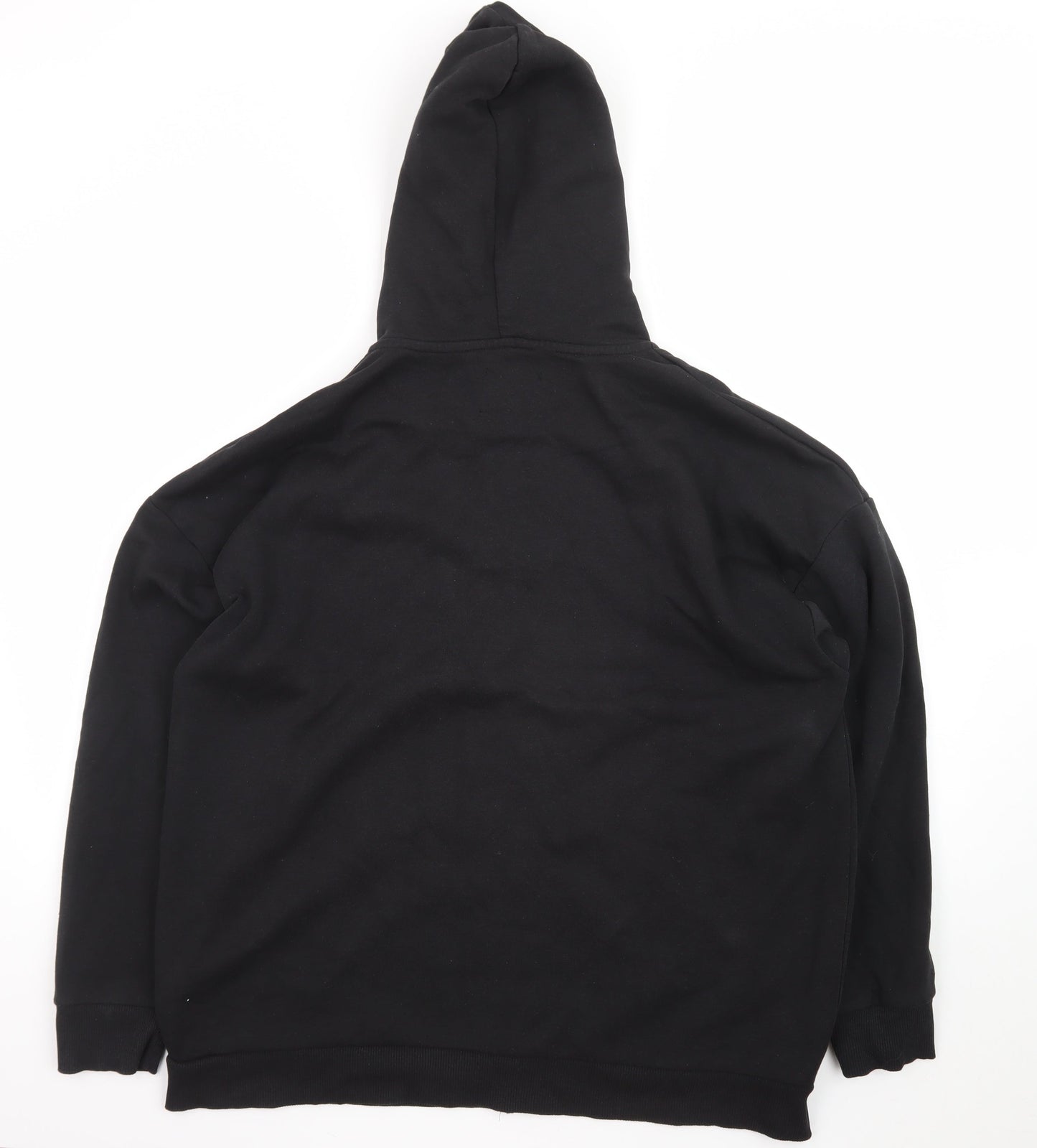 boohoo Men's Black Full Zip Hoodie Size M Regular Fit