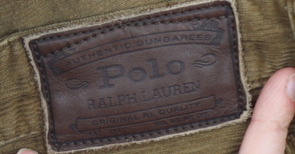 Ralph Lauren Men's Brown Corduroy Trousers 32x32 Regular Fit