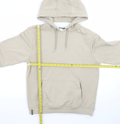 Threadbare Mens Beige Pullover Hoodie Size S Regular Fit