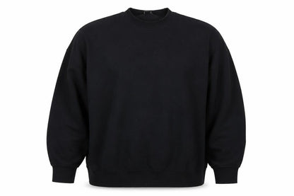 Monki Unisex Black L Pullover Crew Neck Cotton Sweatshirt