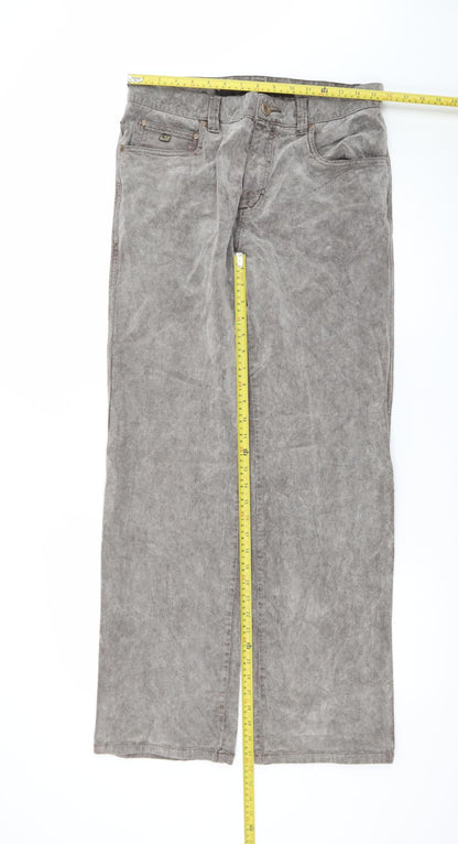 Point Zero Men's Grey Chino Trousers Size 34 Regular Fit