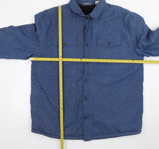 Rugged Earth Outfitters Men's Blue Cotton Flannel XL Jacket