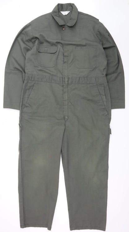 JCPenney Big Mac Men's Green 42R Workwear Cargo Coverall