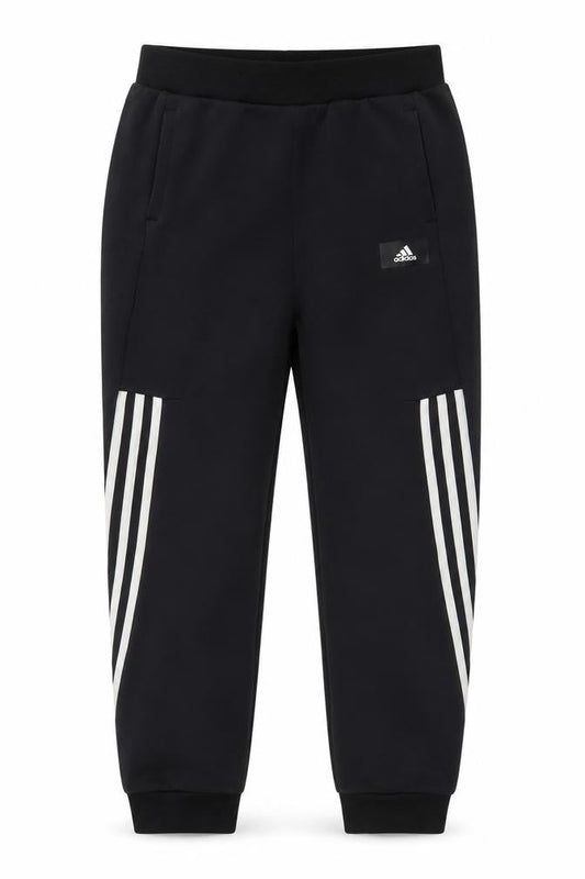 Adidas Boys Black Jogger Trousers 13-14 Years Elastic Waist Sportswear