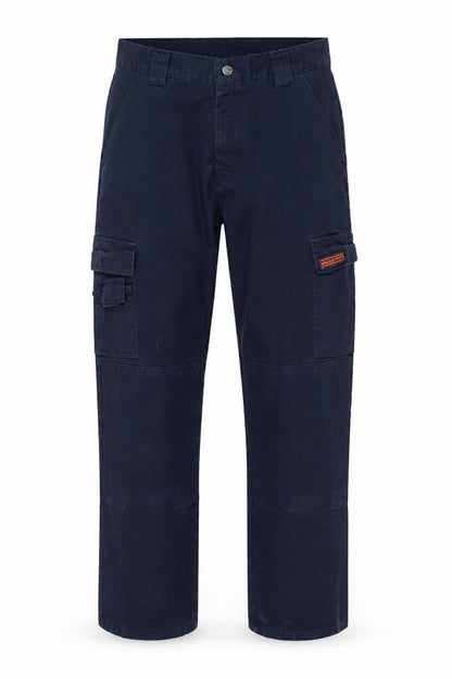 Wright Fits Men's Blue Cargo Work Trousers 30W 31L Cotton Regular Fit