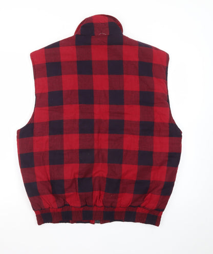 Ozark Trail Men Red Check Cotton Outdoor Bodywarmer XL