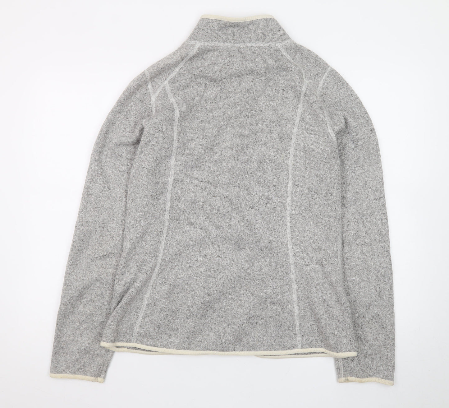 The North Face Women's Grey Fleece Full Zip Jacket Size L