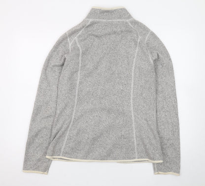 The North Face Women's Grey Fleece Full Zip Jacket Size L