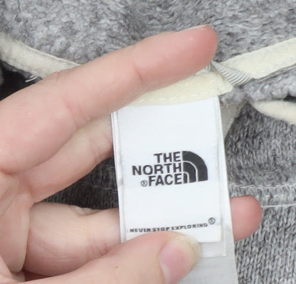 The North Face Women's Grey Fleece Full Zip Jacket Size L