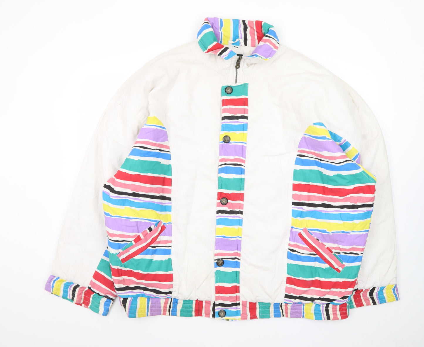 Mens UK Size XL Virgin Multicoloured Bomber Jacket