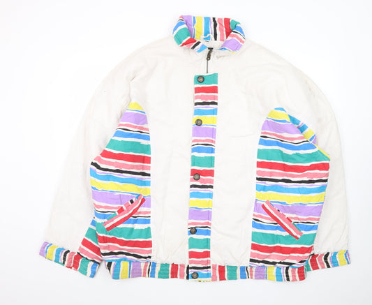Mens UK Size XL Virgin Multicoloured Bomber Jacket