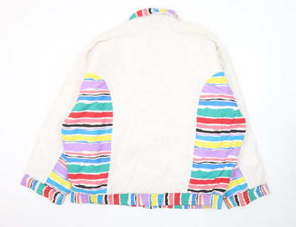 Mens UK Size XL Virgin Multicoloured Bomber Jacket